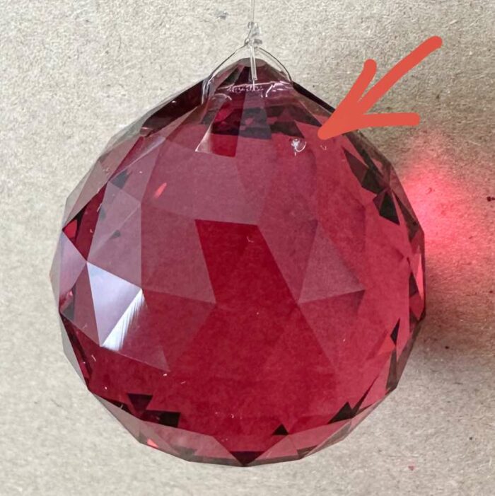 Swarovski burgundi vörös gömb - Image 3
